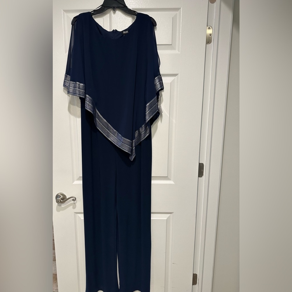 SLNY NAVY BLUE JUMPSUIT